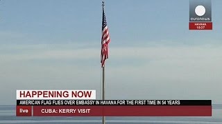 Neue Botschaft: Die US-Flagge weht wieder in Havanna