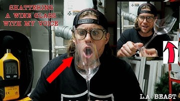 How To Break A Wine Glass Using Only Your Voice (Limited Edition L.A. BEAST Crystal Pepsi Giveaway)