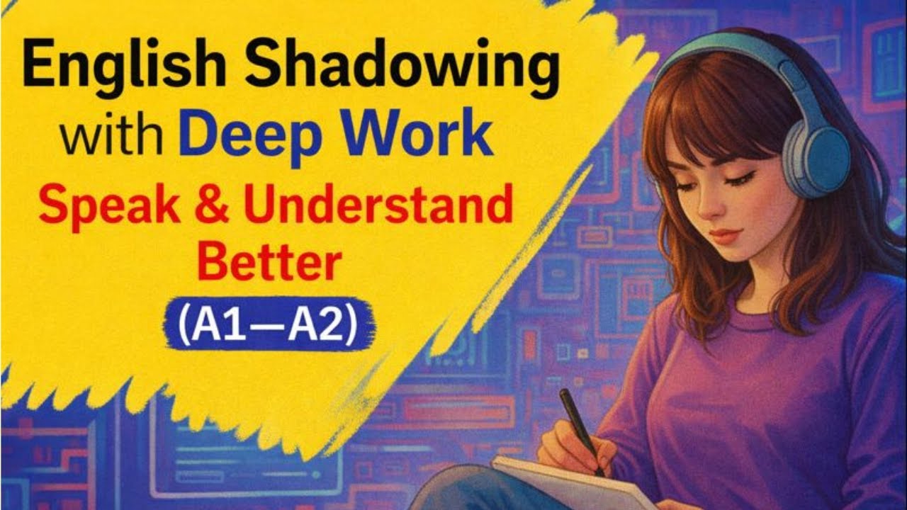 English Shadowing with Deep Work | Speak & Understand Better (A1–A2)
