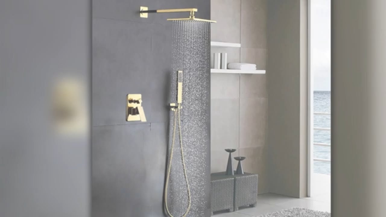 40% Sale FontanaShowersÂ® Sassari Wall Mount Gold Brass Shower Set With Soap  Dish at FontanaShowers