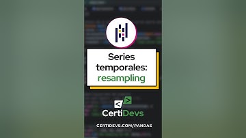 Series temporales y fechas resampling con Python Pandas