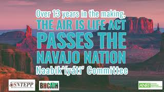 Final Vote Oct 14: Navajo Air Is Life Act