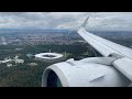 Lufthansa Airbus A320neo cloudy afternoon landing in Frankfurt (FRA)