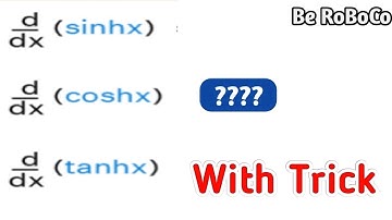 Differentiation of hyperbolic function with Trick For UP TGT, PGT, LT and DSSSB 2024