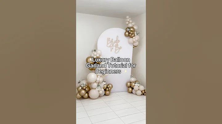 Luxury Balloon Garland Tutorial for Beginners | DIY Elegant Party Decor ✨