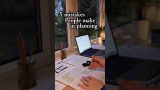 Common planning mistakes📝 #shorts #study #studymotivation #planning #planner #viral