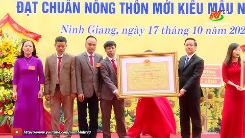 Ninh Giang đón bằng công nhận xã đạt chuẩn nông thôn mới kiểu mẫu