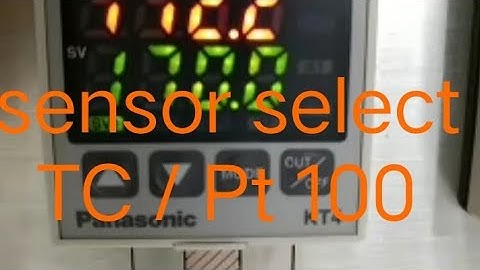 panasonic kt4 sensor selection TC/Pt 100