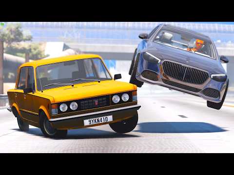 Loss of Control Crashes 😱 #4 - BeamNG Drive Crashes