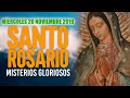 Santo Rosario de Hoy Miércoles 20 de Noviembre de 2019| MISTERIOS GLORIOSOS