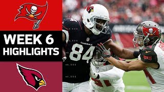 Buccaneers vs. Cardinals | NFL Week 6 Game Highlights