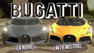 :  LA NOIRE  bugatti mistral w16 black russia