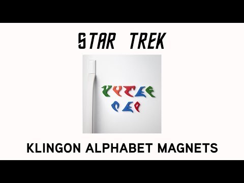 Star Trek Klingon Alphabet Fridge Magnets from ThinkGeek