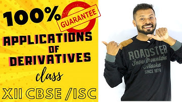 100% Guaranteed Questions I APPLICATIONS OF DERIVATIVES I CLASS 12TH | Maths Daddy l #RahulDhakad