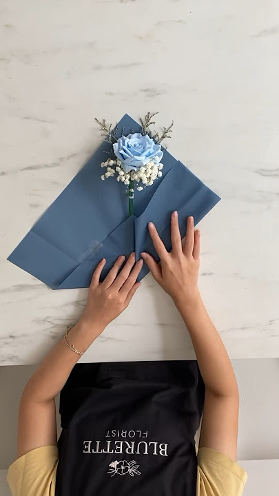 Single stem simple Wrapping😏#single #rose #wrapping #short