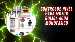 Control de nivel para motor bomba agua monofasica