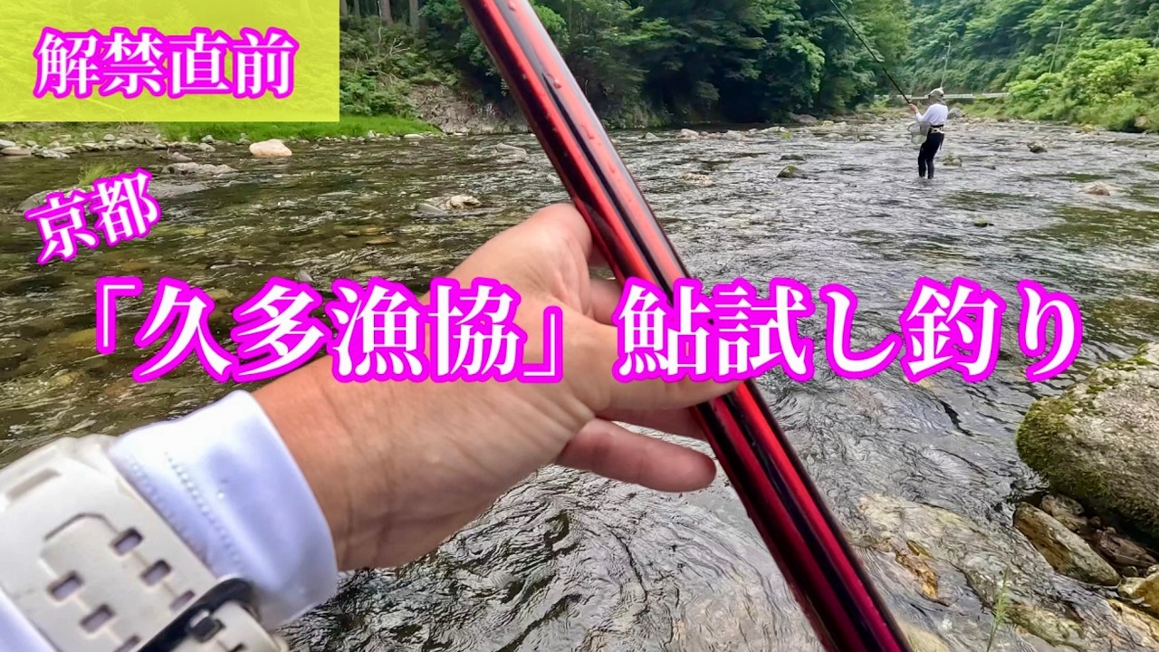 【鮎釣り解禁目前】久多漁協試し釣り！