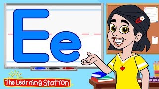 the letter e song learn the alphabet lets learn the letters kids songs the learning station