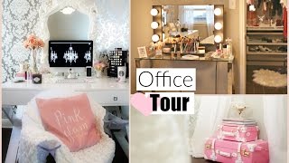 Office Room Tour - Makeup Room Tour - MissLizHeart