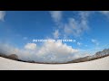 東北牧場の畑から八甲田連峰を眺めるタイムラプス／2021年3月7日朝から2021年3月8日昼まで