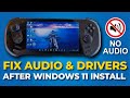 AYANEO 3 Drivers Setup on Fresh Windows 11 – FIX Audio + More!