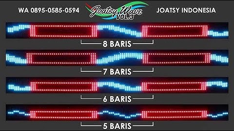 Perbandingan Nyala Berbagai Baris Strobo Wave Vol.3 Text Wifi