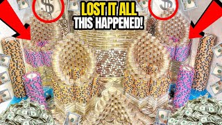 😡WE LOST IT ALL THEN SOMETHING SHOCKING HAPPENED! HIGH LIMIT COIN PUSHER MEGA MONEY JACKPOT!