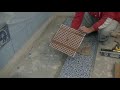 Как разложить керамическую плитку в ванной на полу