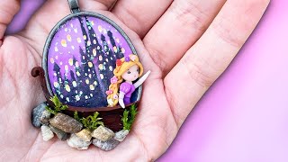WATCH ME SCULPT: Tangled Lantern Scene with Polymer Clay Tutorial