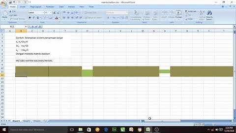 Metode matriks balikan/invers