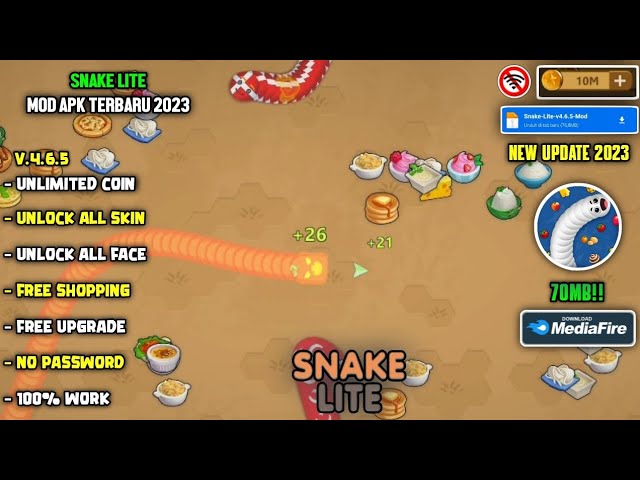 Snake Lite Snake Game APK MOD 4.6.5 (Dinheiro Infinito) Download 2023