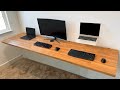 Building An IKEA Floating Desk Setup