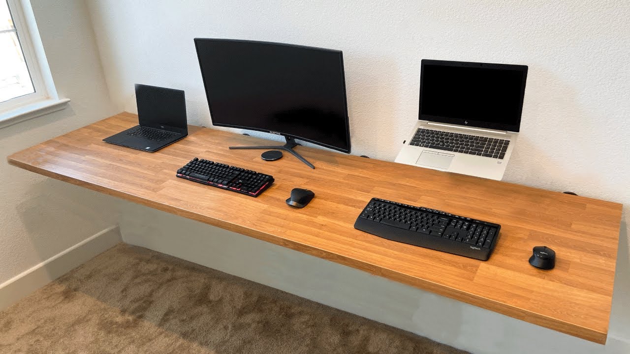 Building An Ikea Floating Desk Setup Youtube