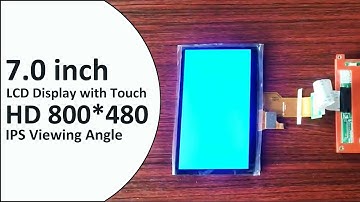High Luminance 7.0 inch 800*480 TFT LCD Display IPS TN Viewing Angle with Capacitive Touch Panel