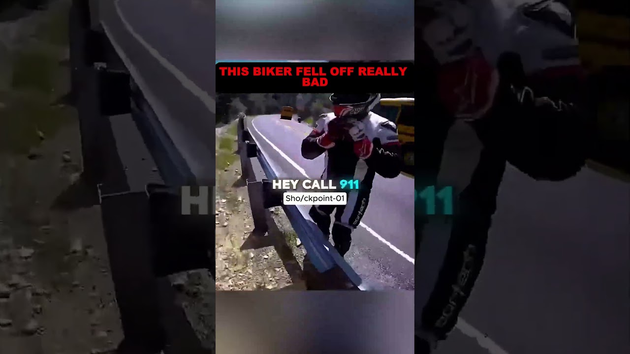 Biker’s Friend Suffers a Brutal Crash! 😨#shorts #viral #bike #bikers #crash
