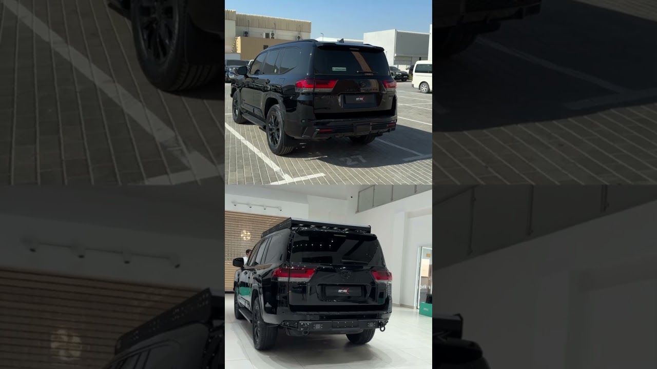 LC300 rear bumper before and after 