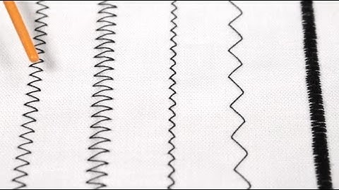 How To Sew a Zig Zag Stitch (Tutorial)
