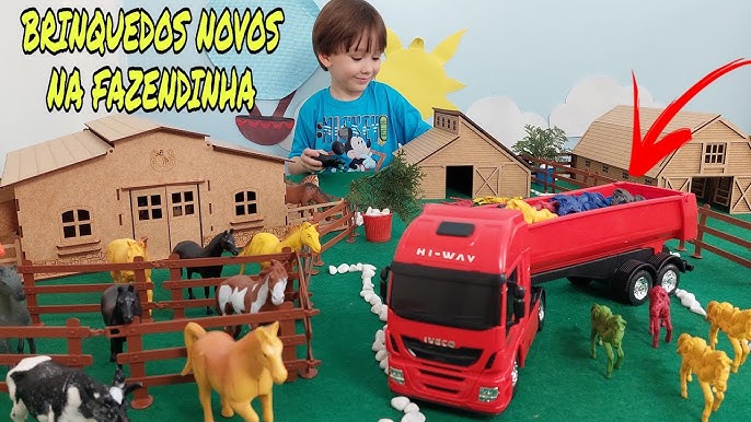 Caminhao Iveco Hiway Basculante Usual Brinquedos - Arara Azul