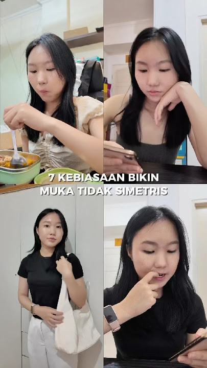 Cara perbaiki muka tidak simetris ➡️perbaiki kebiasaan buruk & lakukan senam wajah #secuilbeautytips