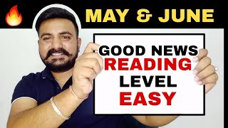 Good news for ielts students | Reading level | 25 may ielts exam | 1 june ielts exam | 8 june ielts