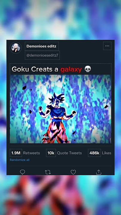 Goku creats galaxy 🥵🥶 // goku attitude status // #shorts