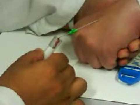 sacando sangre de la mano youtube