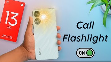 Hoe u oproepflitslicht inschakelt in Redmi 13 5G | Redmi 13 Call Aane Par Zaklamp Kaise Jalaye