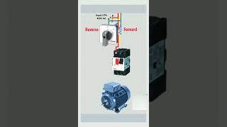Changeover Rotary Switch And Motor Protective Circuit Breaker Mpcb Connect With Three Phase Motor