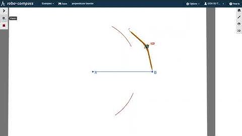 Construction of a perpendicular bisector