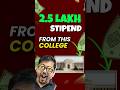 😱 2.5 Lakh Stipend From this college #harshsir #engineeringcollege #polaris #careerguidance