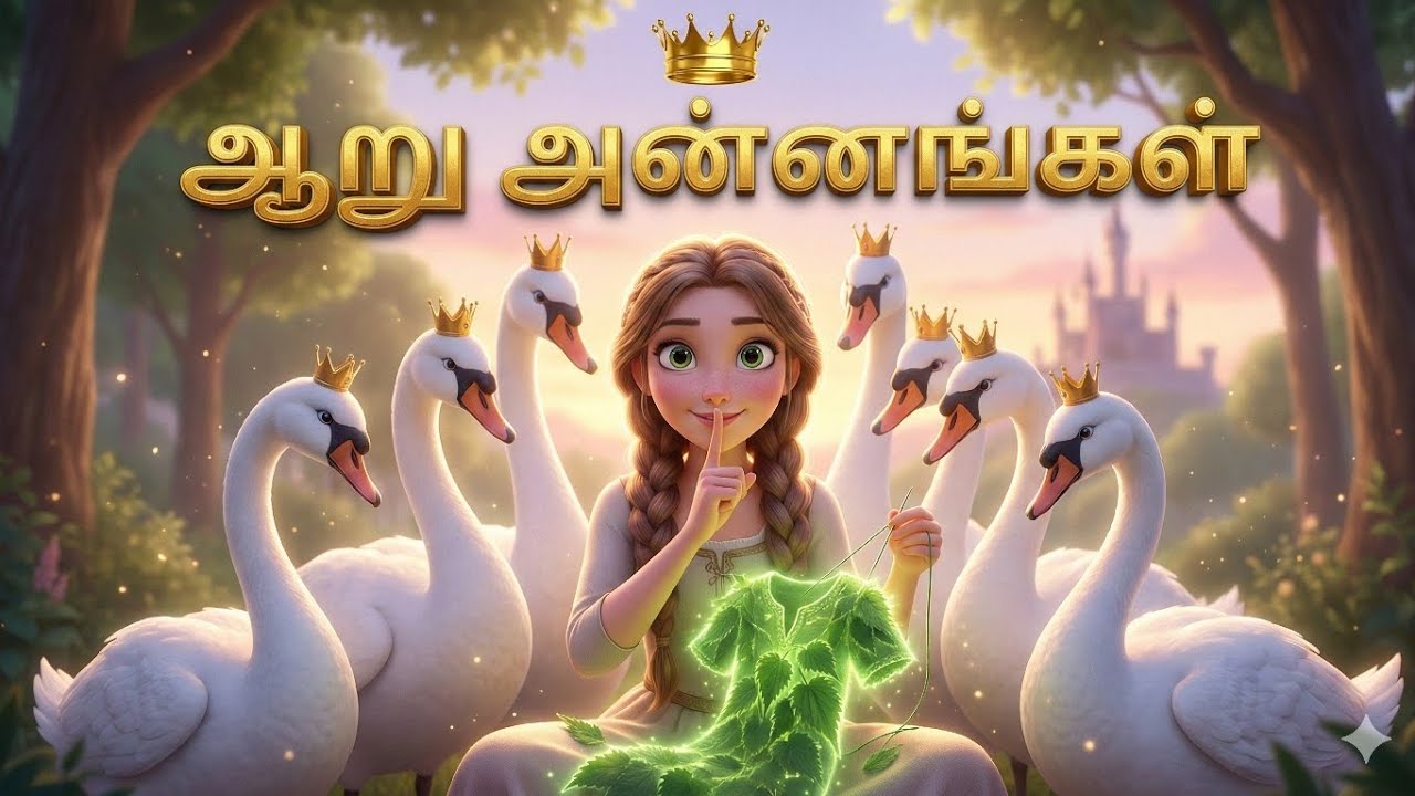 மாய அன்னங்கள்! 👑 சாபம் நீங்குமா? | The Six Swans in Tamil | Tamil Fairy Tale | Princess story tamil