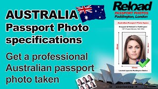 Get your Australian Passport Photo and Visa Photo for Australia in London, Paddington