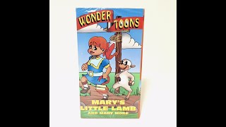 Wonder Toons Marys Little Lamb And Many More Full Vidtape Vhs