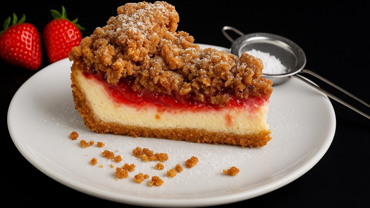 How to Make Strawberry Cheesecake Crumble Bars